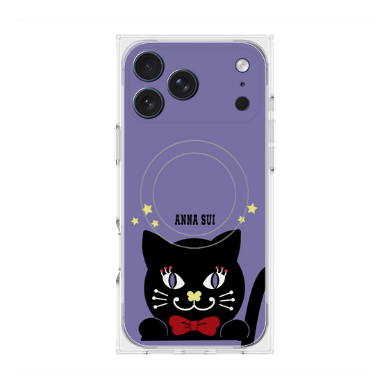 プレミアムスクエアケース with MagSafe［ ANNA SUI - TITIとスター - パープル ］