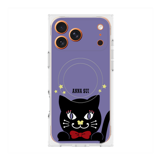 プレミアムスクエアケース with MagSafe［ ANNA SUI - TITIとスター - パープル ］