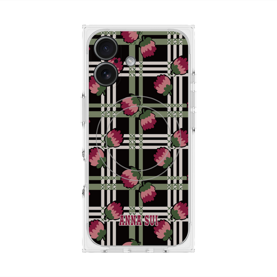 プレミアムスクエアケース with MagSafe［ ANNA SUI - クローバーフラワー ］