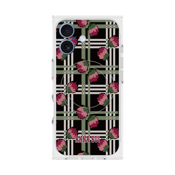 プレミアムスクエアケース with MagSafe［ ANNA SUI - クローバーフラワー ］