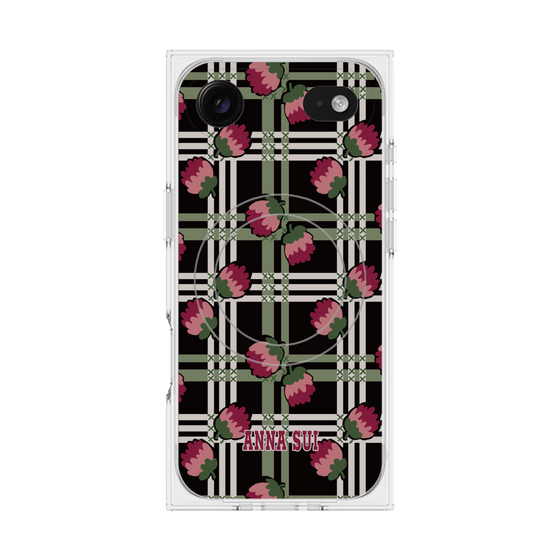 プレミアムスクエアケース with MagSafe［ ANNA SUI - クローバーフラワー ］