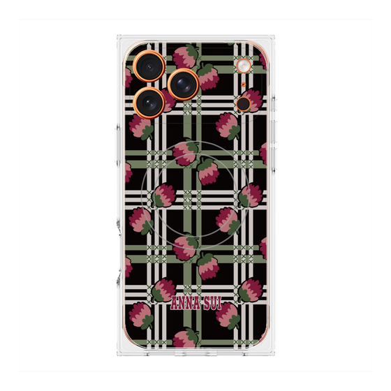 プレミアムスクエアケース with MagSafe［ ANNA SUI - クローバーフラワー ］