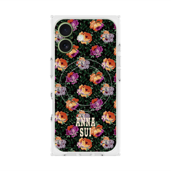 プレミアムスクエアケース with MagSafe［ ANNA SUI - オンブルローズ ］
