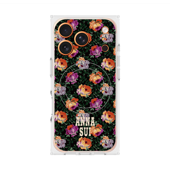 プレミアムスクエアケース with MagSafe［ ANNA SUI - オンブルローズ ］