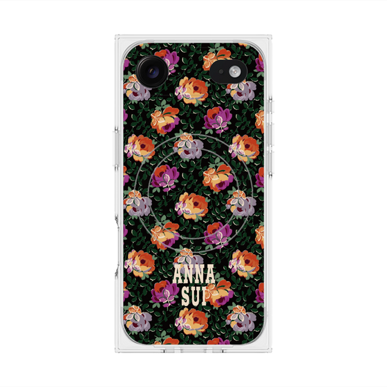 プレミアムスクエアケース with MagSafe［ ANNA SUI - オンブルローズ ］