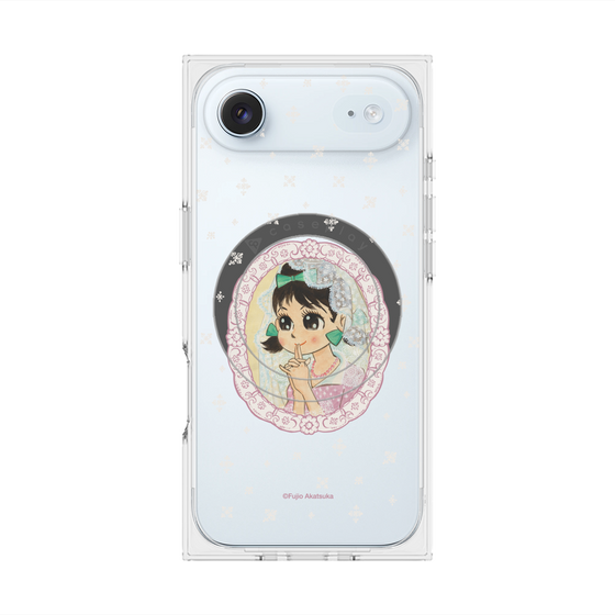 プレミアムスクエアケース with MagSafe［ ひみつのアッコちゃん - テクマクマヤコン - クリア ］