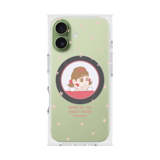 プレミアムスクエアケース with MagSafe［ ひみつのアッコちゃん - アッコちゃん - クリア ］