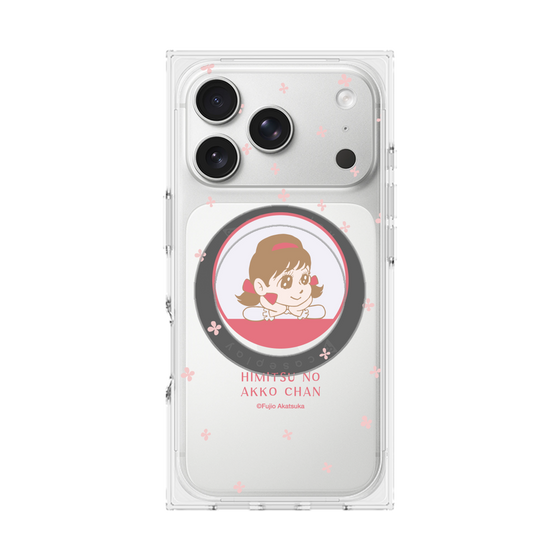 プレミアムスクエアケース with MagSafe［ ひみつのアッコちゃん - アッコちゃん - クリア ］