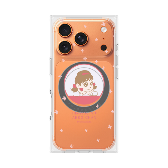 プレミアムスクエアケース with MagSafe［ ひみつのアッコちゃん - アッコちゃん - クリア ］