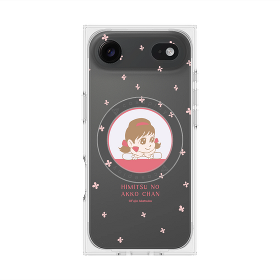 プレミアムスクエアケース with MagSafe［ ひみつのアッコちゃん - アッコちゃん - クリア ］
