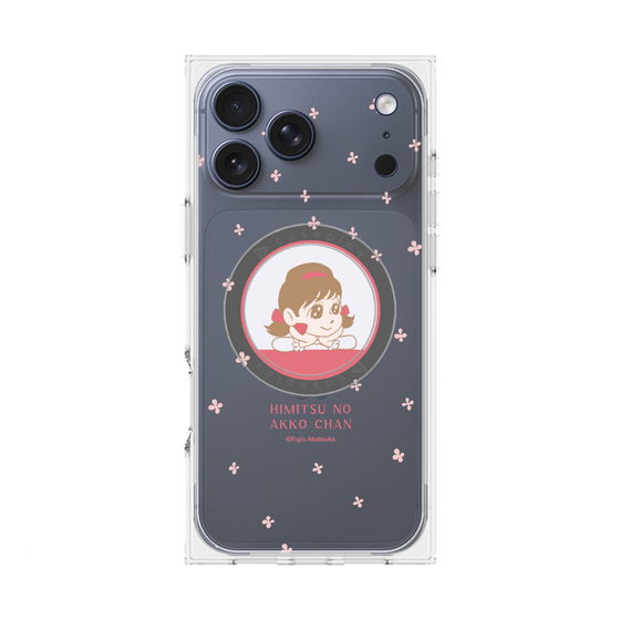 プレミアムスクエアケース with MagSafe［ ひみつのアッコちゃん - アッコちゃん - クリア ］