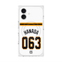 プレミアムスクエアケース with MagSafe［ 読売ジャイアンツ - #063 HANADA - ホーム ］