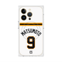 プレミアムスクエアケース with MagSafe［ 読売ジャイアンツ - #9 MATSUMOTO - ホーム ］