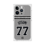 プレミアムスクエアケース with MagSafe［ 読売ジャイアンツ - #77 UTSUMI - ビジター ］