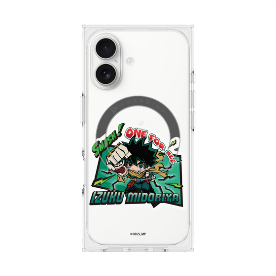 プレミアムスクエアケース with MagSafe［ 僕のヒーローアカデミア - ミニキャラ - 緑谷 出久 ］