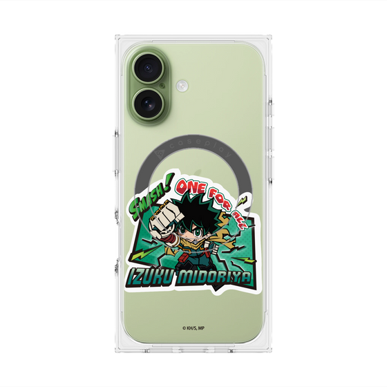 プレミアムスクエアケース with MagSafe［ 僕のヒーローアカデミア - ミニキャラ - 緑谷 出久 ］