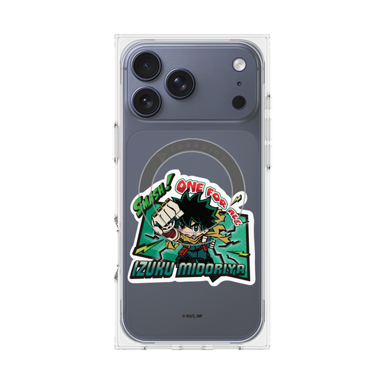 プレミアムスクエアケース with MagSafe［ 僕のヒーローアカデミア - ミニキャラ - 緑谷 出久 ］