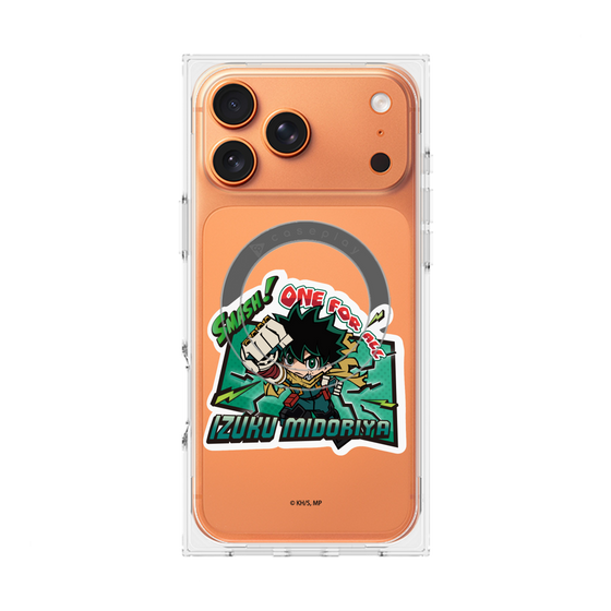 プレミアムスクエアケース with MagSafe［ 僕のヒーローアカデミア - ミニキャラ - 緑谷 出久 ］