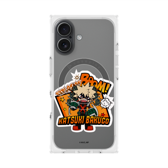 プレミアムスクエアケース with MagSafe［ 僕のヒーローアカデミア - ミニキャラ - 爆豪 勝己 ］