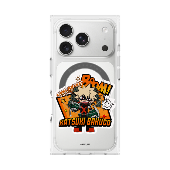 プレミアムスクエアケース with MagSafe［ 僕のヒーローアカデミア - ミニキャラ - 爆豪 勝己 ］