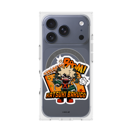 プレミアムスクエアケース with MagSafe［ 僕のヒーローアカデミア - ミニキャラ - 爆豪 勝己 ］