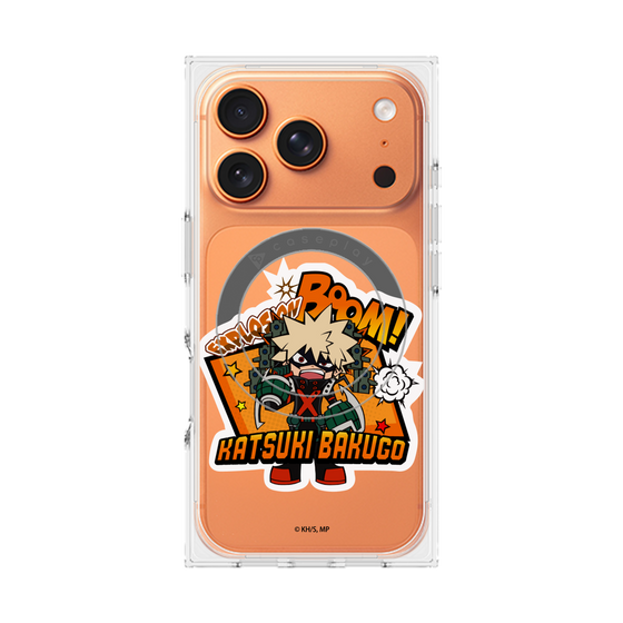 プレミアムスクエアケース with MagSafe［ 僕のヒーローアカデミア - ミニキャラ - 爆豪 勝己 ］