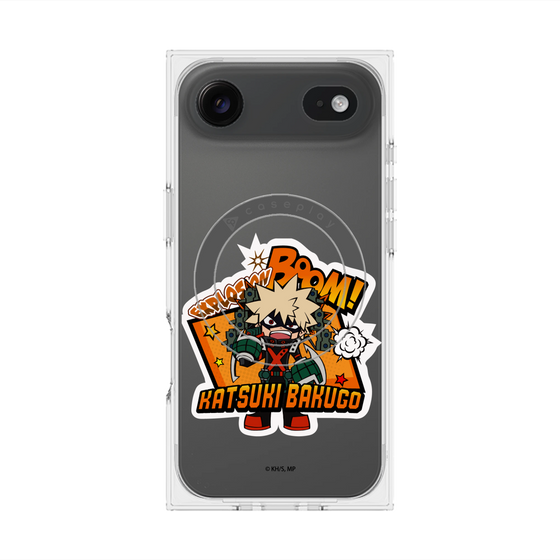 プレミアムスクエアケース with MagSafe［ 僕のヒーローアカデミア - ミニキャラ - 爆豪 勝己 ］
