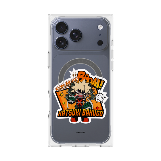 プレミアムスクエアケース with MagSafe［ 僕のヒーローアカデミア - ミニキャラ - 爆豪 勝己 ］