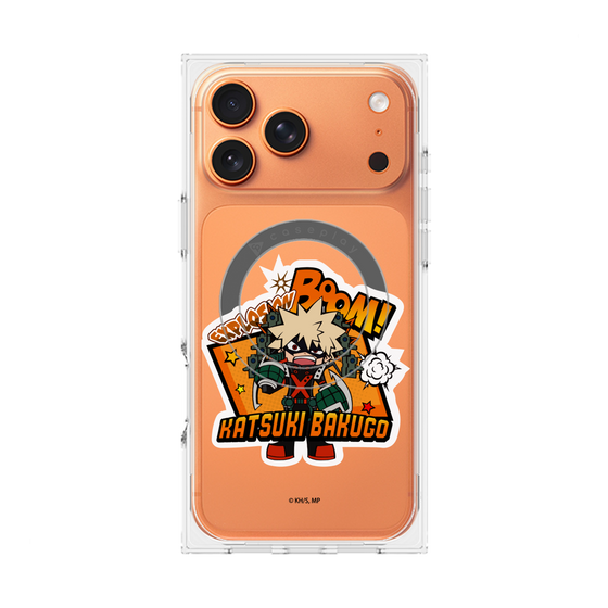 プレミアムスクエアケース with MagSafe［ 僕のヒーローアカデミア - ミニキャラ - 爆豪 勝己 ］