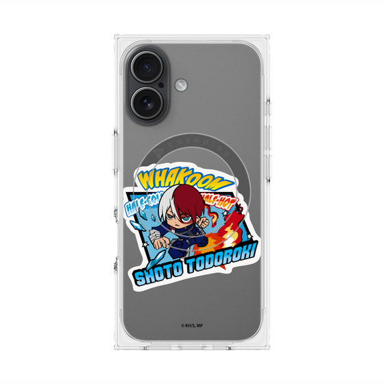 プレミアムスクエアケース with MagSafe［ 僕のヒーローアカデミア - ミニキャラ - 轟 焦凍 ］