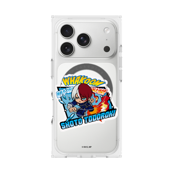 プレミアムスクエアケース with MagSafe［ 僕のヒーローアカデミア - ミニキャラ - 轟 焦凍 ］