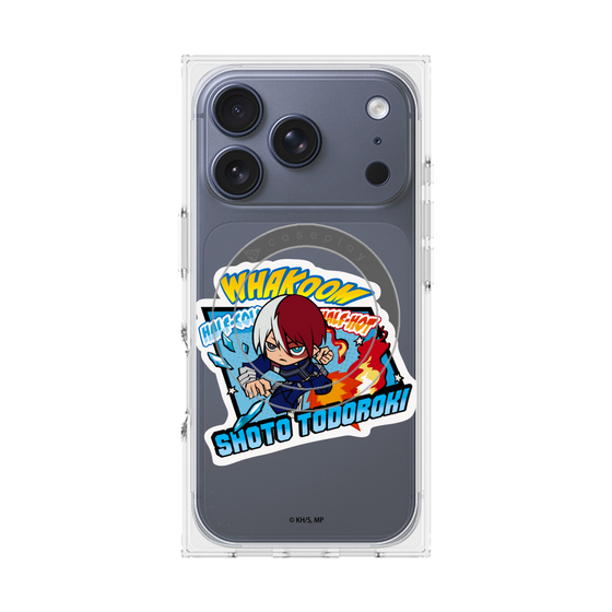 プレミアムスクエアケース with MagSafe［ 僕のヒーローアカデミア - ミニキャラ - 轟 焦凍 ］