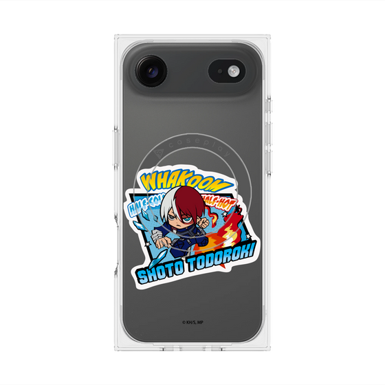 プレミアムスクエアケース with MagSafe［ 僕のヒーローアカデミア - ミニキャラ - 轟 焦凍 ］