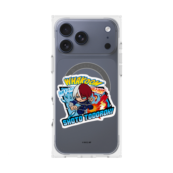 プレミアムスクエアケース with MagSafe［ 僕のヒーローアカデミア - ミニキャラ - 轟 焦凍 ］