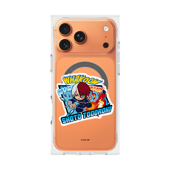 プレミアムスクエアケース with MagSafe［ 僕のヒーローアカデミア - ミニキャラ - 轟 焦凍 ］