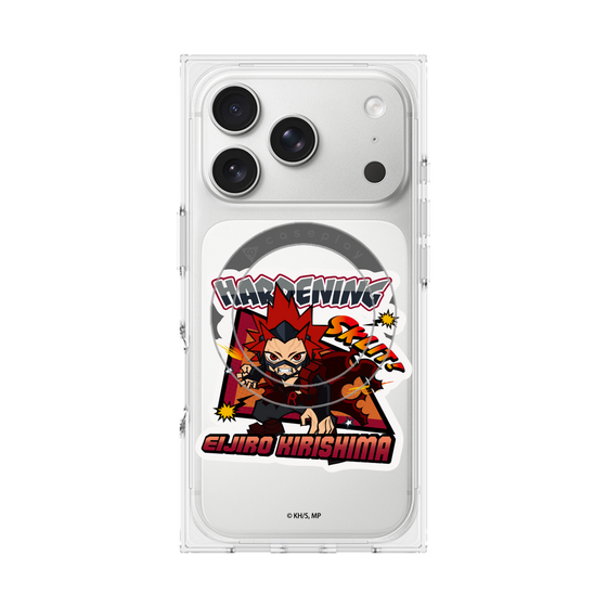 プレミアムスクエアケース with MagSafe［ 僕のヒーローアカデミア - ミニキャラ - 切島 鋭児郎 ］