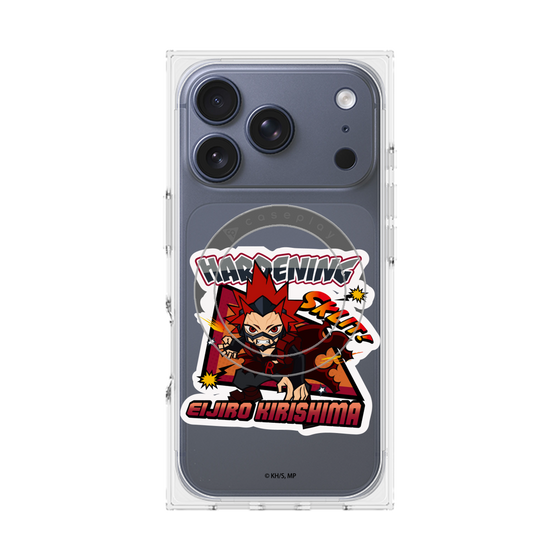 プレミアムスクエアケース with MagSafe［ 僕のヒーローアカデミア - ミニキャラ - 切島 鋭児郎 ］