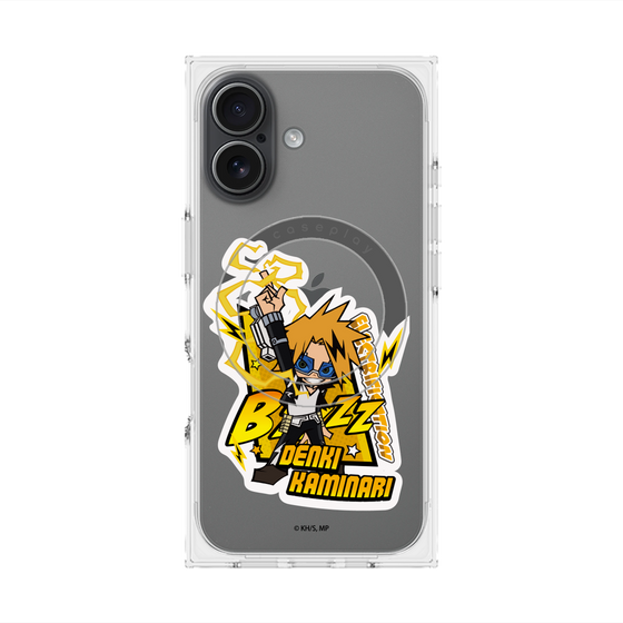 プレミアムスクエアケース with MagSafe［ 僕のヒーローアカデミア - ミニキャラ - 上鳴 電気 ］