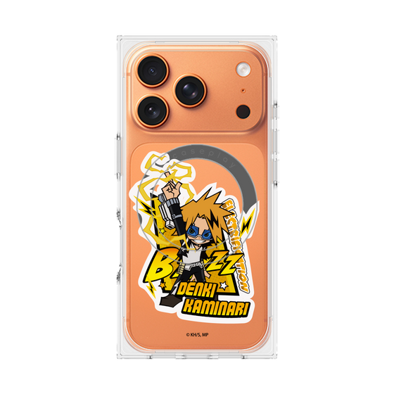 プレミアムスクエアケース with MagSafe［ 僕のヒーローアカデミア - ミニキャラ - 上鳴 電気 ］