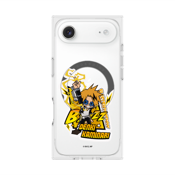 プレミアムスクエアケース with MagSafe［ 僕のヒーローアカデミア - ミニキャラ - 上鳴 電気 ］