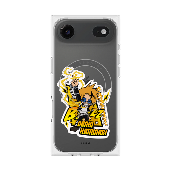 プレミアムスクエアケース with MagSafe［ 僕のヒーローアカデミア - ミニキャラ - 上鳴 電気 ］