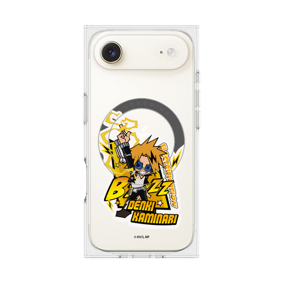 プレミアムスクエアケース with MagSafe［ 僕のヒーローアカデミア - ミニキャラ - 上鳴 電気 ］