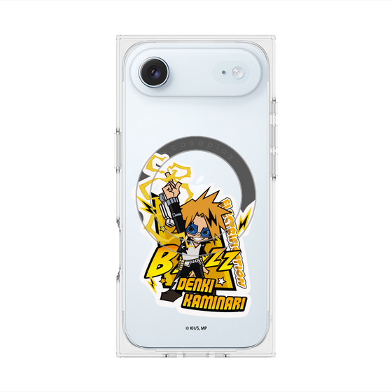 プレミアムスクエアケース with MagSafe［ 僕のヒーローアカデミア - ミニキャラ - 上鳴 電気 ］