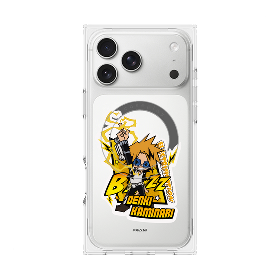 プレミアムスクエアケース with MagSafe［ 僕のヒーローアカデミア - ミニキャラ - 上鳴 電気 ］