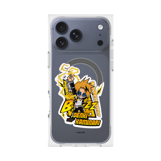 プレミアムスクエアケース with MagSafe［ 僕のヒーローアカデミア - ミニキャラ - 上鳴 電気 ］