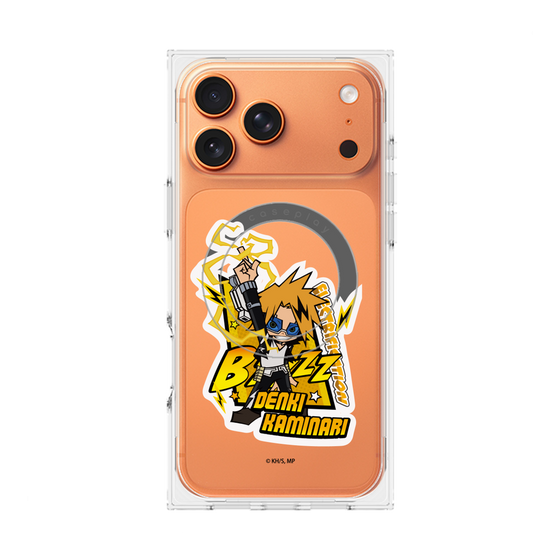 プレミアムスクエアケース with MagSafe［ 僕のヒーローアカデミア - ミニキャラ - 上鳴 電気 ］