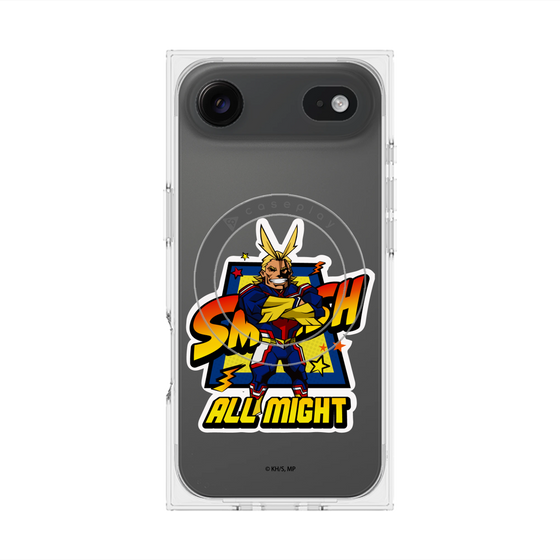 プレミアムスクエアケース with MagSafe［ 僕のヒーローアカデミア - ミニキャラ - オールマイト ］