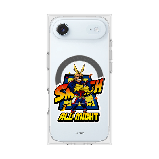 プレミアムスクエアケース with MagSafe［ 僕のヒーローアカデミア - ミニキャラ - オールマイト ］