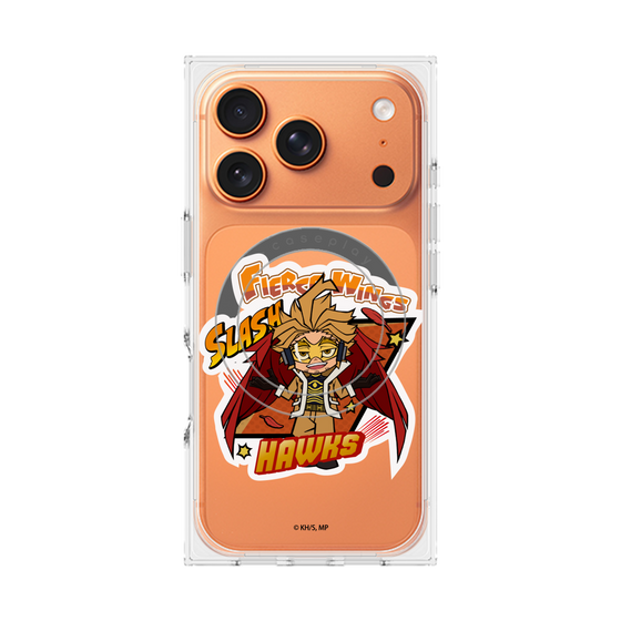 プレミアムスクエアケース with MagSafe［ 僕のヒーローアカデミア - ミニキャラ - ホークス ］