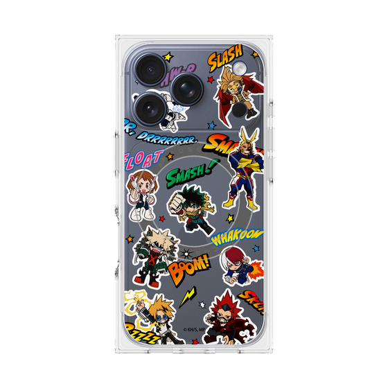 プレミアムスクエアケース with MagSafe［ 僕のヒーローアカデミア - アメコミ ］